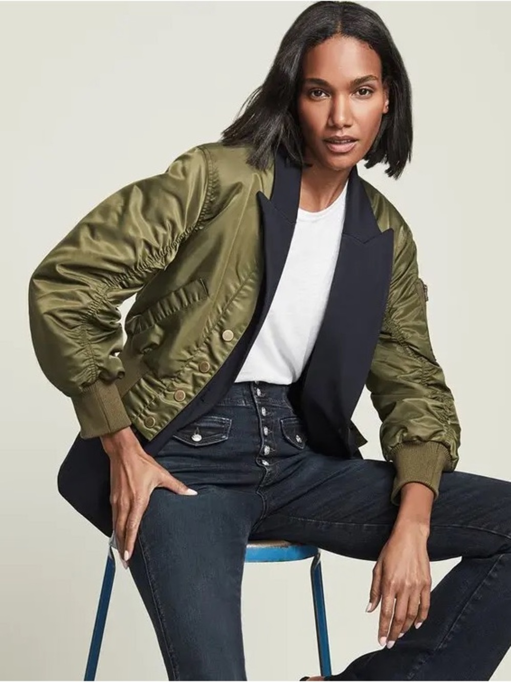 Veronica Beard Bromley Bomber Dickey Jacket